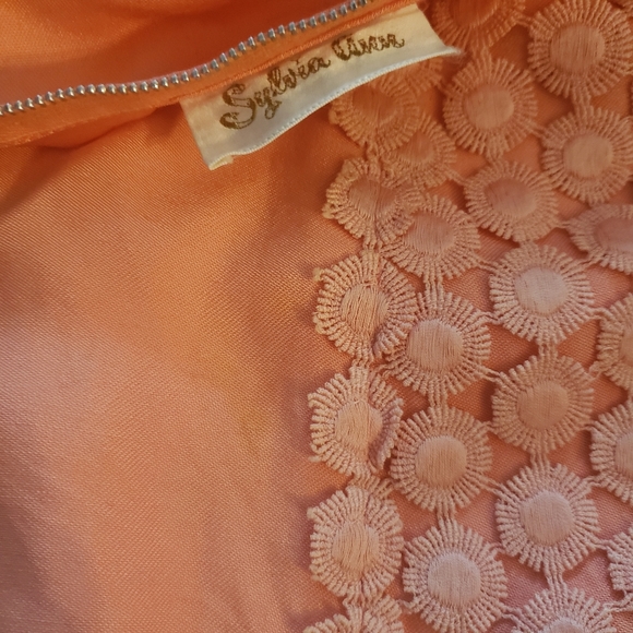 Vintage 1960s pink Sylvia Ann mod go-go dress M - Picture 6 of 9